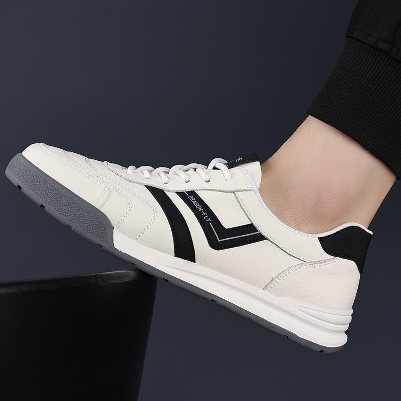 2025 New Men's Casual Shoes Men's Trend Versatile White Shoes Men's Flat-bottomed Sports Wind Breathable Board Shoes Men's Shoes