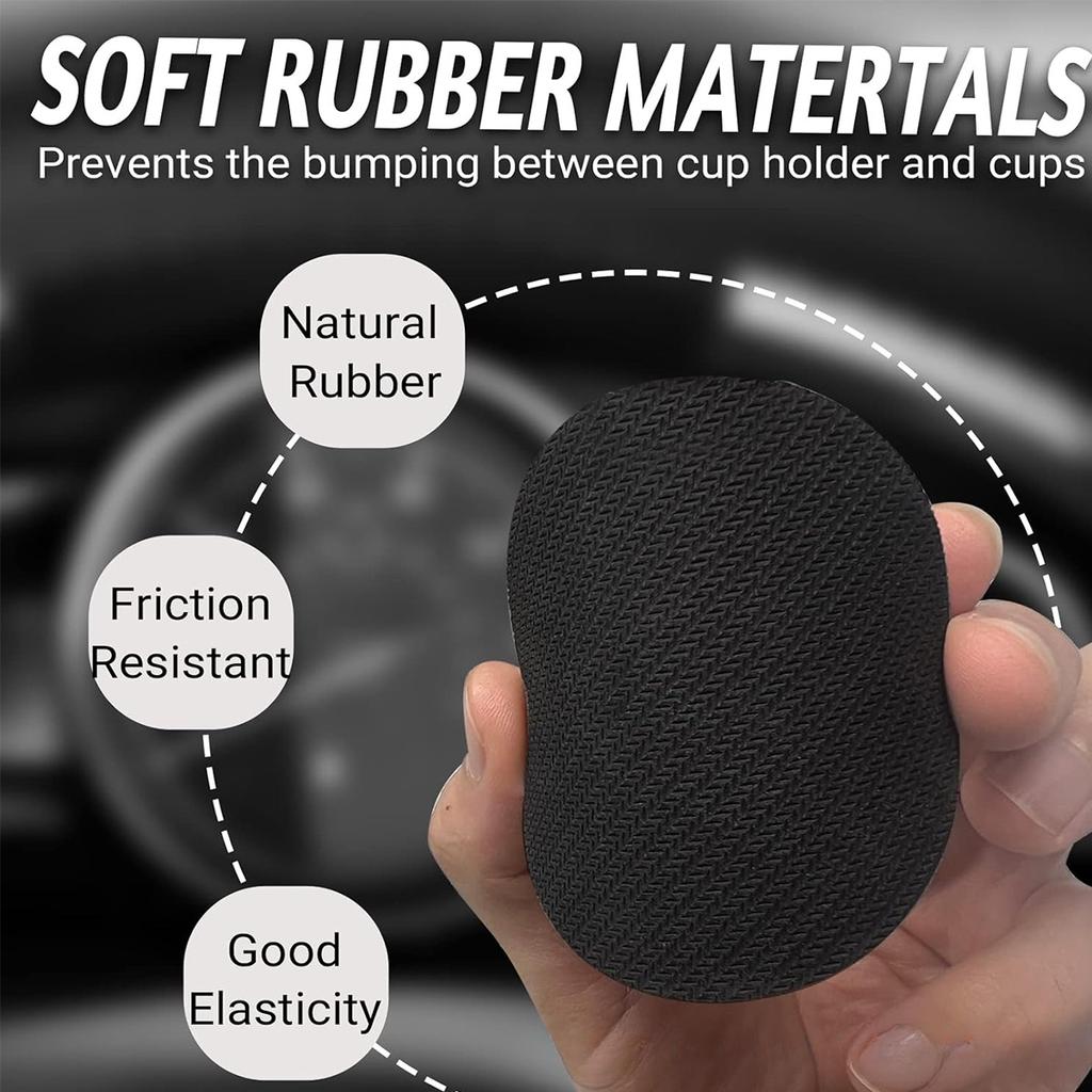 2-piece Cat Car Coaster Water Cup Slot Cushion, Car Interior Suitable for Finger Cut Non Slip Coasters of Automotive Accessories