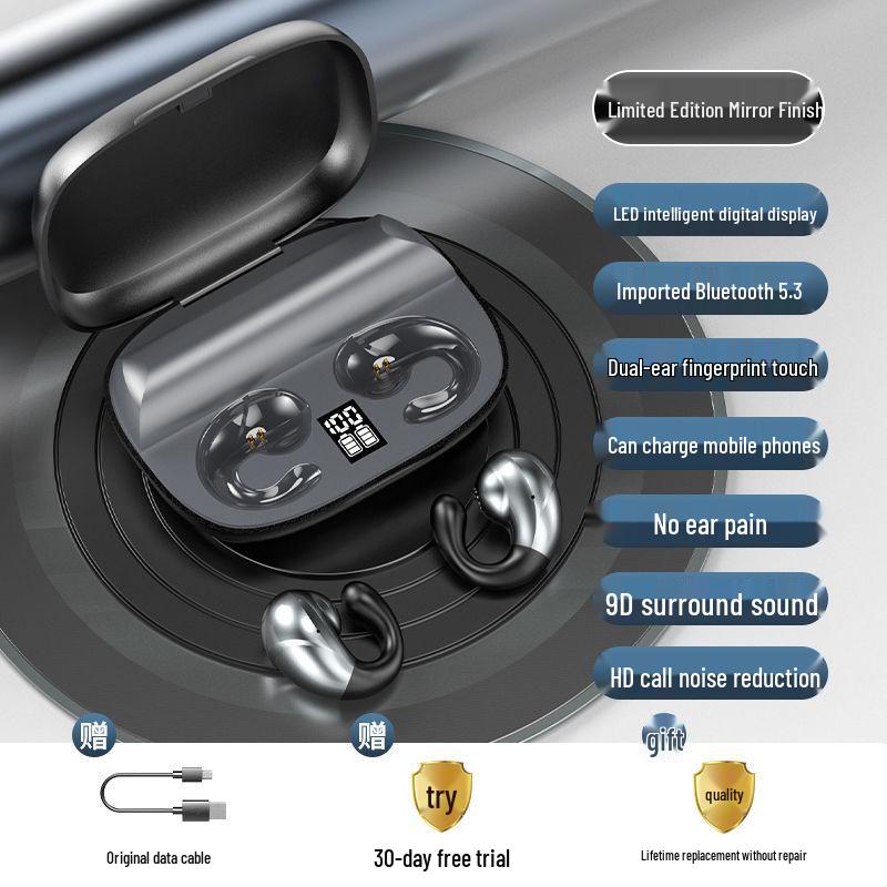 2025 Wireless Ear Clip Bluetooth Headphones - Binaural, High Value, Super Clear Sound, Long Battery Life