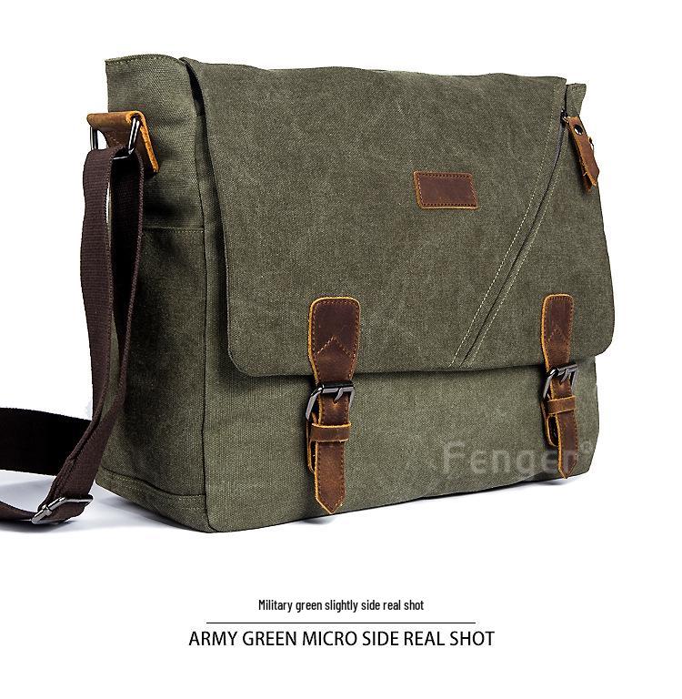 Canvas Crossbody Unisex Travel Tote & Messenger Bag
