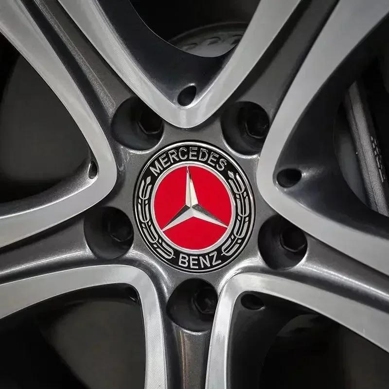 Car Sticker For Mercedes Benz 75MM Car Styling Wheel Center Covers Hub Caps Replacement For Mercedes Benz W211 W203 W204 W210 W1