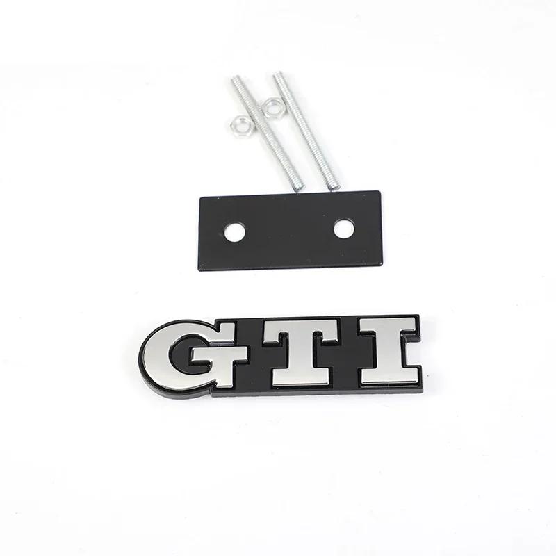 Hijk1 ·1Pcs Car Metal Badge Sticker Front Grille Decal Decoration For VW GTI Passat B6 Golf Mk7 Polo Tiguan Jetta T-ROC Sharan Touran