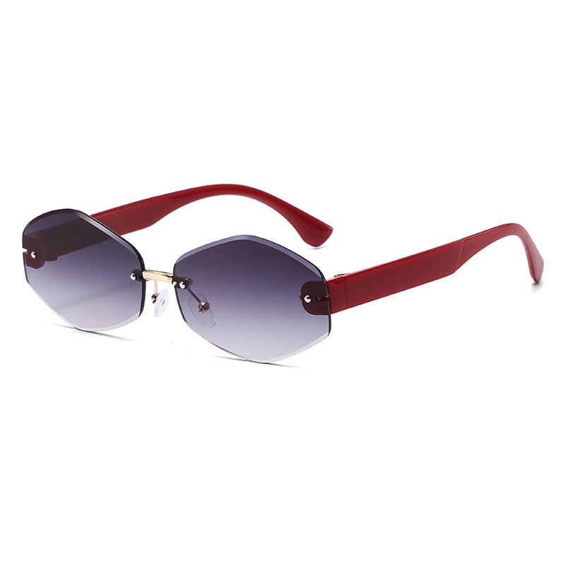 Frameless Sunglasses Women'S Kusa Sunglasses High Quality Low Price Street Shooting Summer Uv Protection Foreign Trade Models
