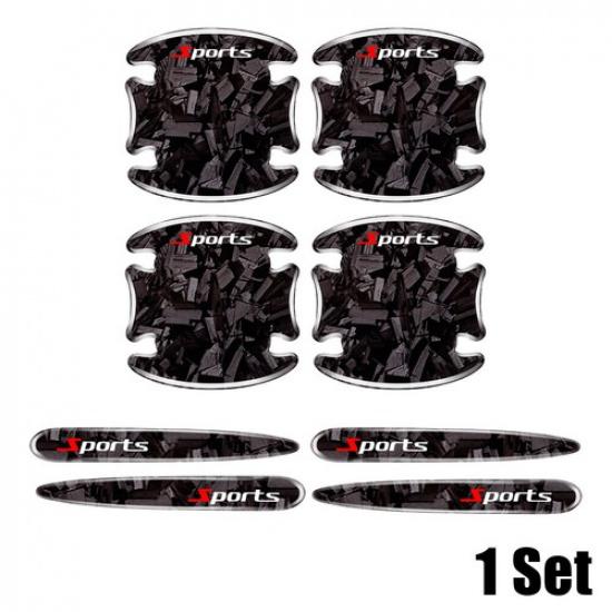 8PCS Car Door Handle Bowl Stickers Protector Covers Anti-Scratch Accessories