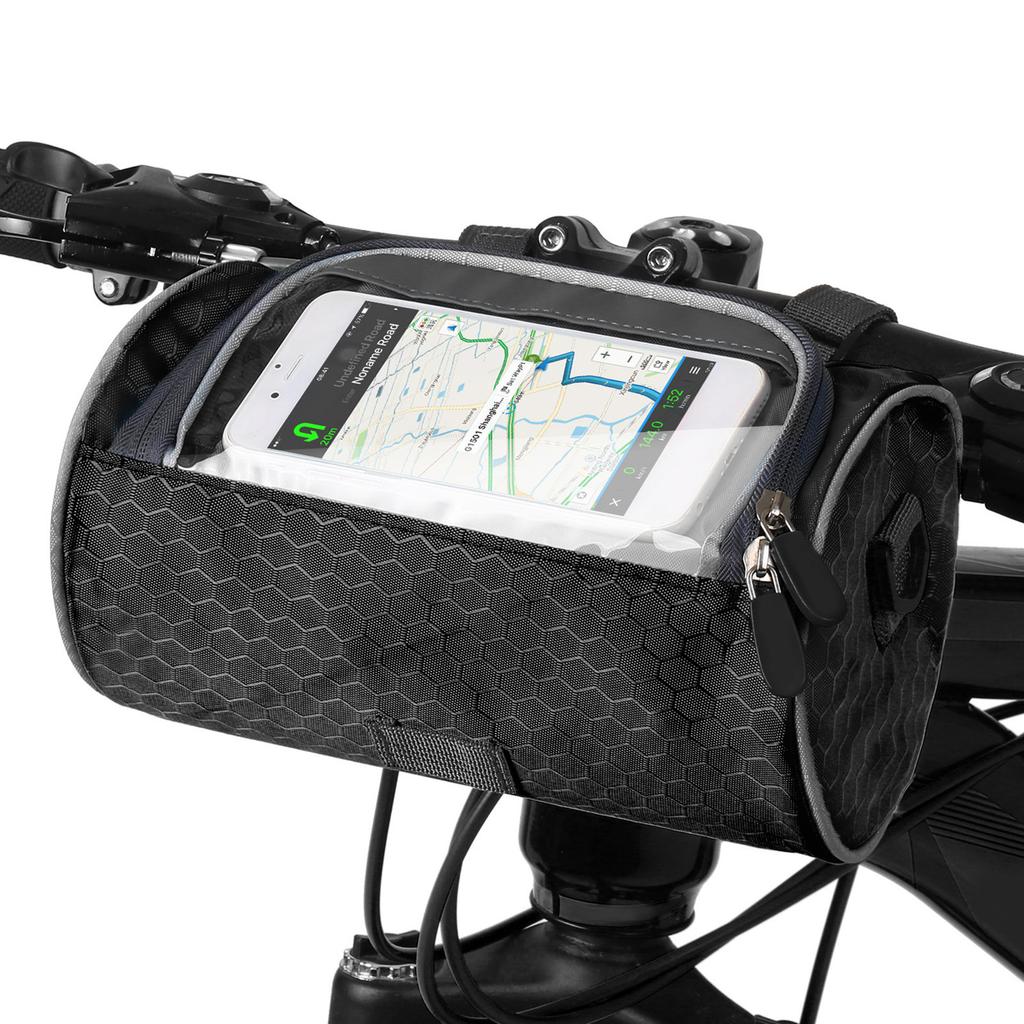 Waterproof Bike Handlebar Bag Bicycle Front Bag Touchscreen Phone Holder Bag Pack Shoulder Bag MTB Cycle Storage Bag