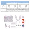 Game Kangel Bunny Girl Costume Women Elastic Leather Fabric Sexy Cosplay Bunny Suit White Jumpsuits