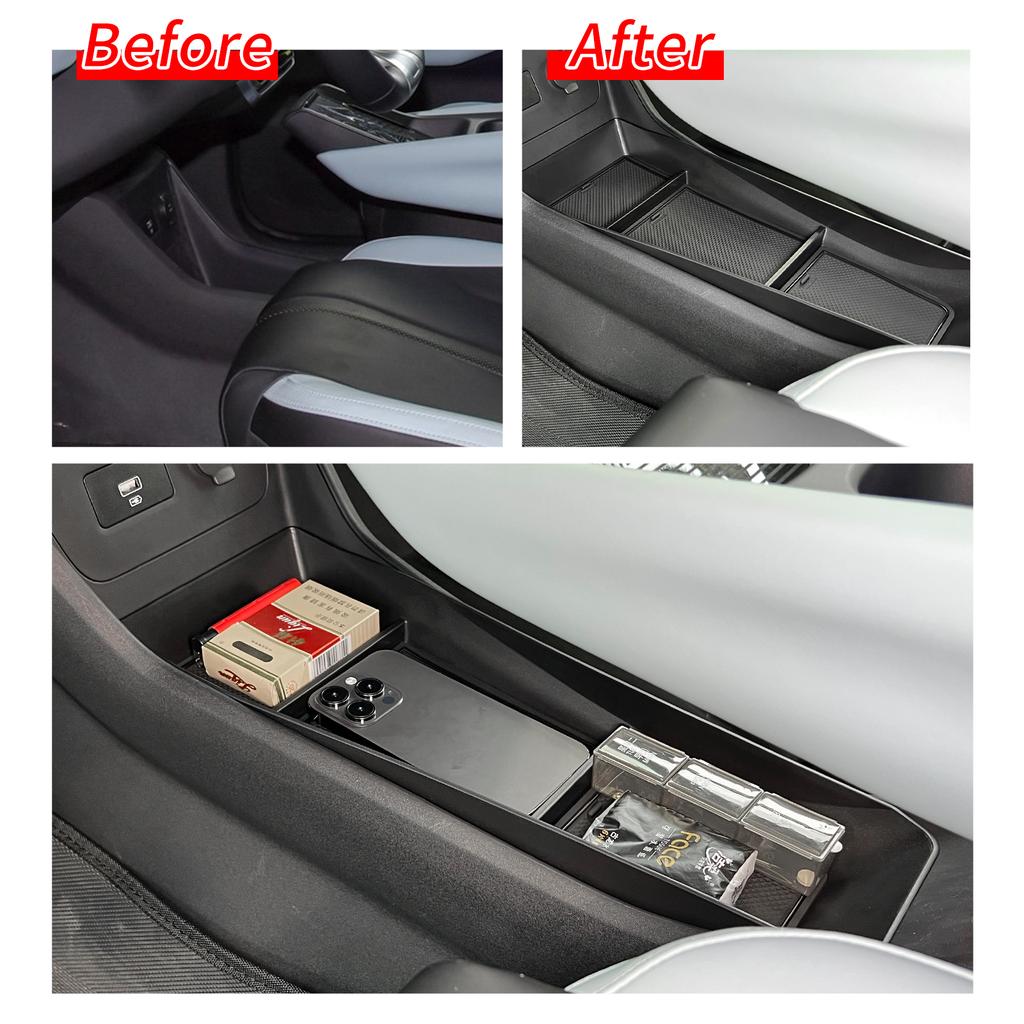 for BYD SEAGULL/BYD Dolphin Mini Center Console Storage Box Central Lower Layer Organizer Tray Car Interior Accessories