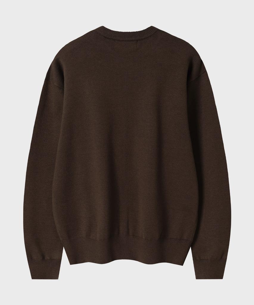 Leire Everyday Round Knit Cardigan [Brown]