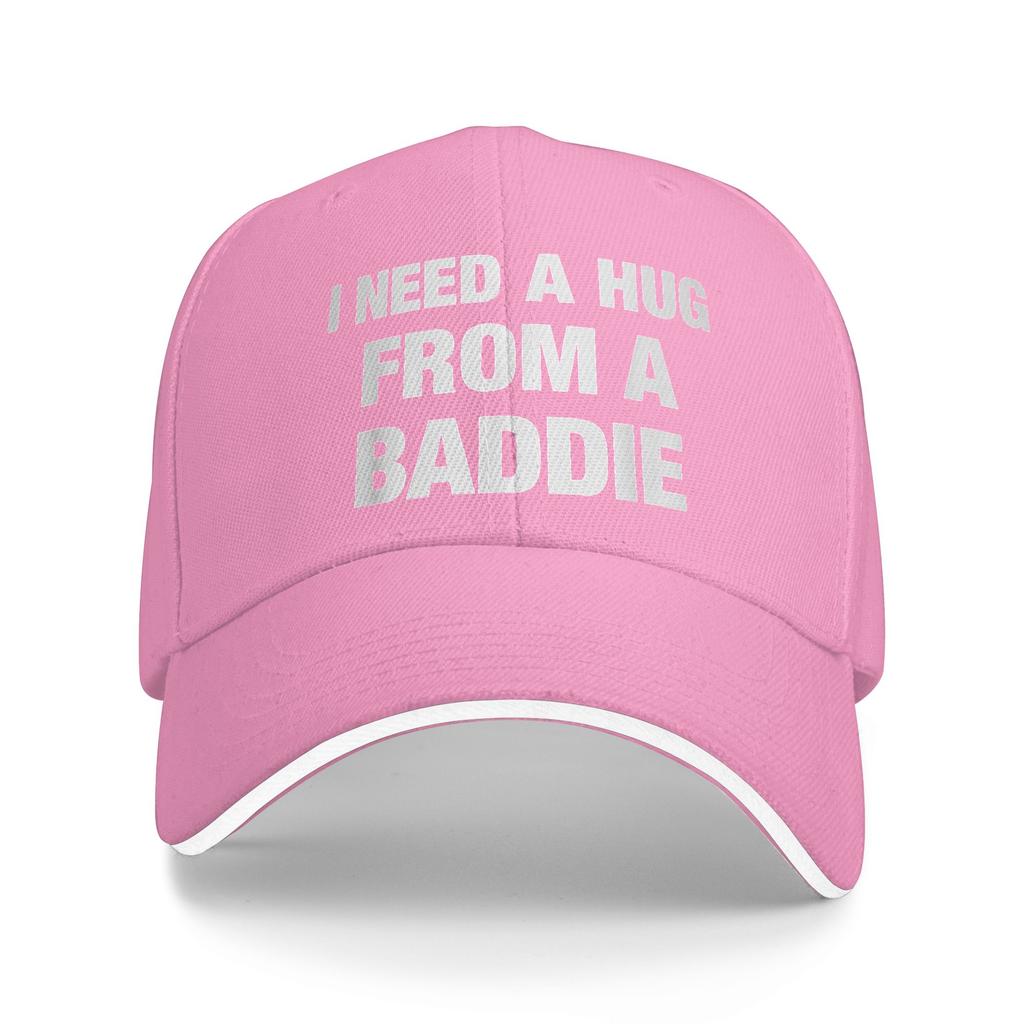 Summer I Need A Hug from A Baddie Funny Saying Quote Baseball Cap  Hunting Camping Y2k Retro Custom Logo Sun Hip Hop Hats