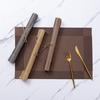 PVC Placemat cadru dublu diagonală cadru masă europeană mat impermeabil antiderapant izolație termică pad farfurie mat Coaster