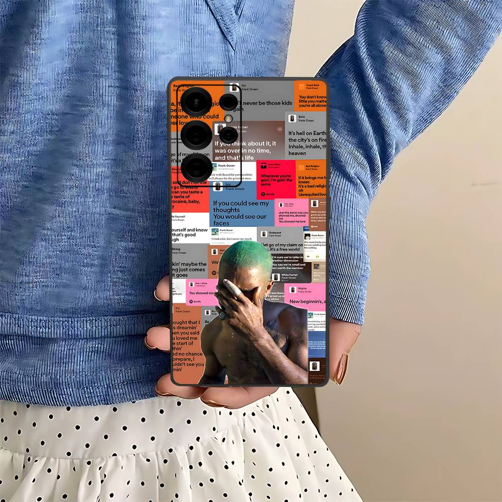

F-Frank Singer Ocean Phone Case For Samsung S 24 Fe 25 Ultra Plus 20 Lite 21 30 22 23 24 22 Ultra 5G Fundas Samsung S23 ULTRA 5G