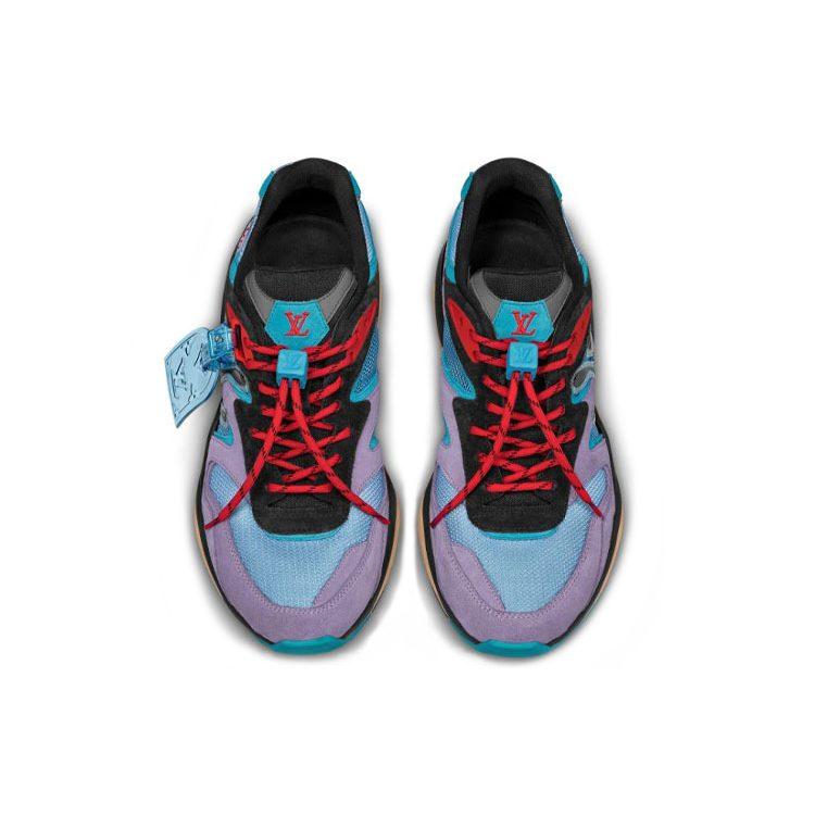 Louis Vuitton Trail Sneakers 'Purple Blue Black' 1A7P40