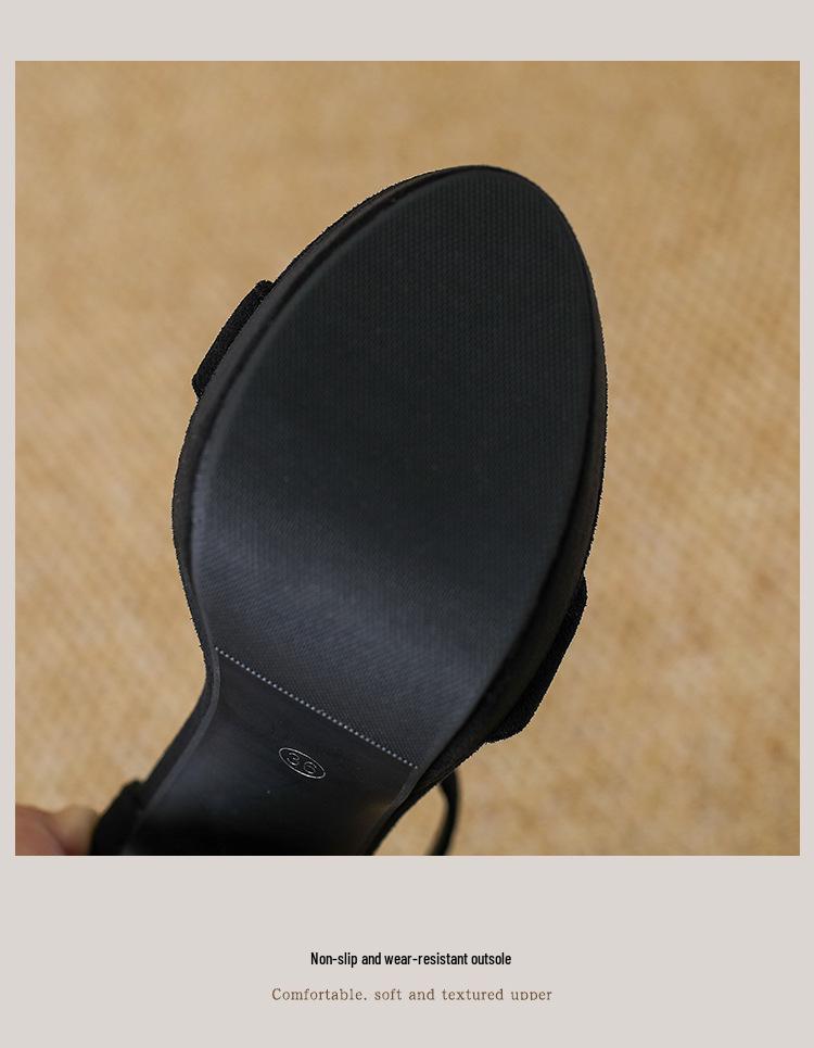 13.5cm Ultra High Thick Sole Platform Open Toe Sandals for Women - Nightclub & Runway Pole Dancing Shoes