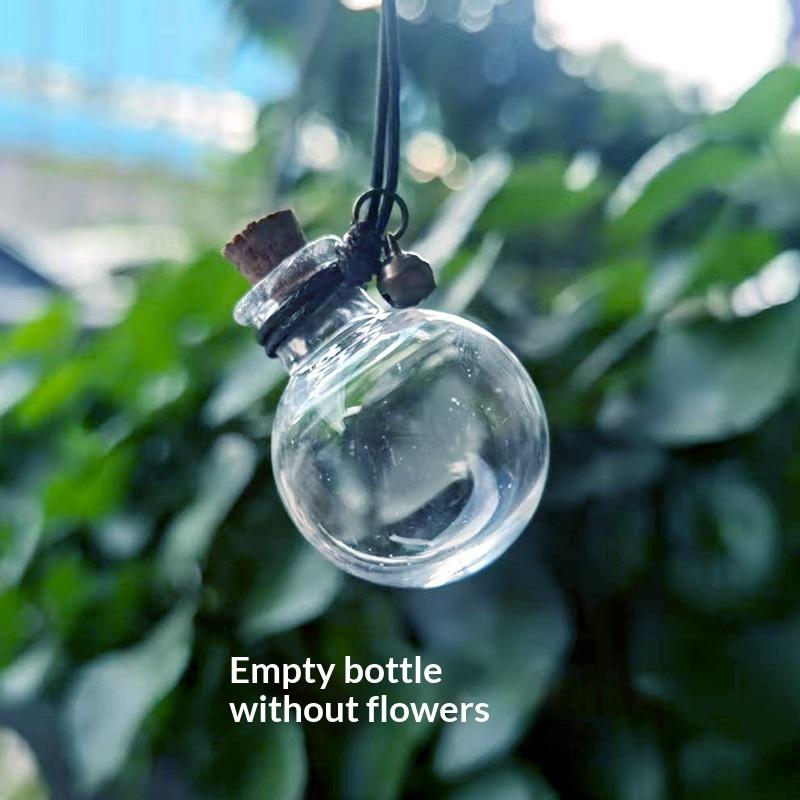 Car Perfume Bottle Perfume Pendant Household Storage Bottle Air Freshener With Flower For Essential Oils Auto Ornament