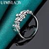 925 Sterling Silver Three Flower 7-10# Ring For Women Fashion Jewelry