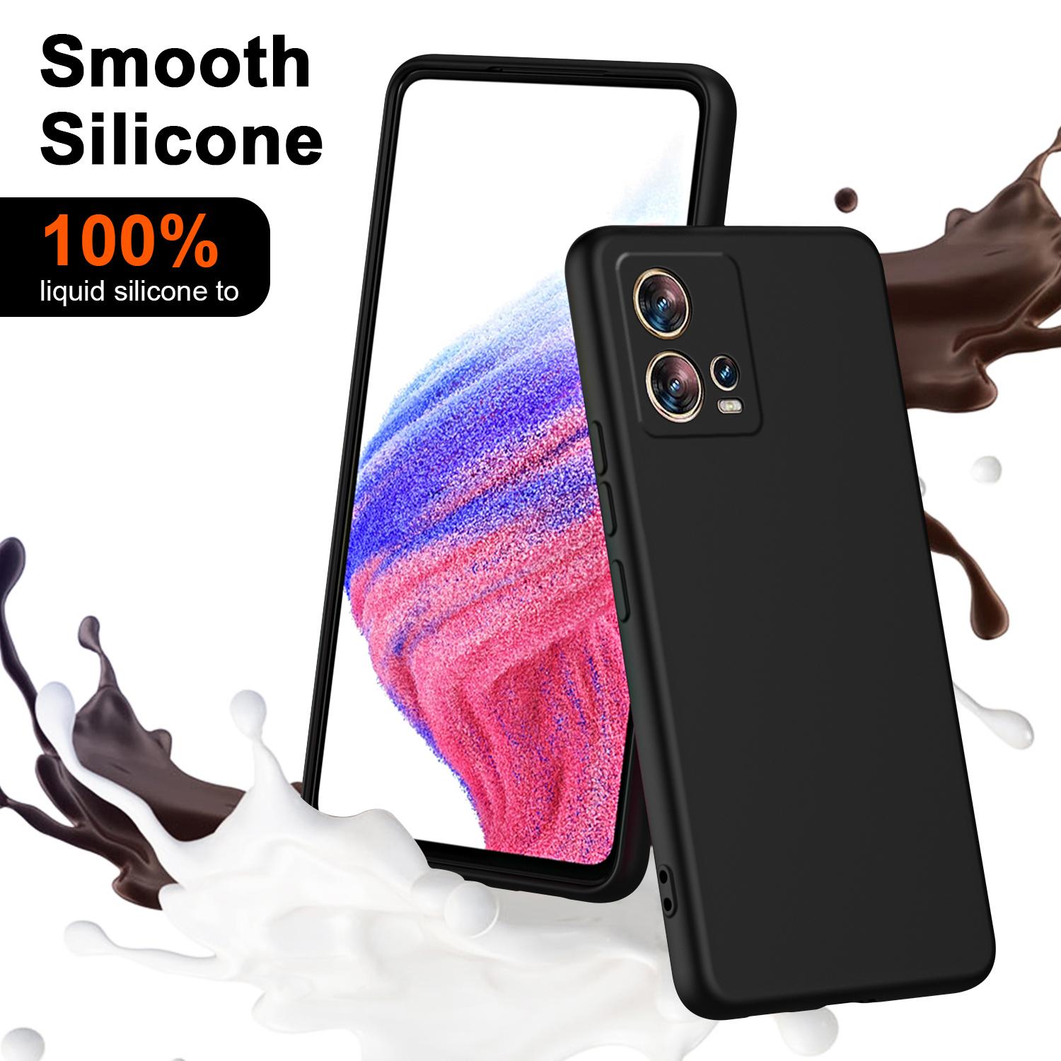 

For Motorola Edge 30 Fusion 5G Case 2.2mm Rubberized TPU Phone Protective Cover Blue