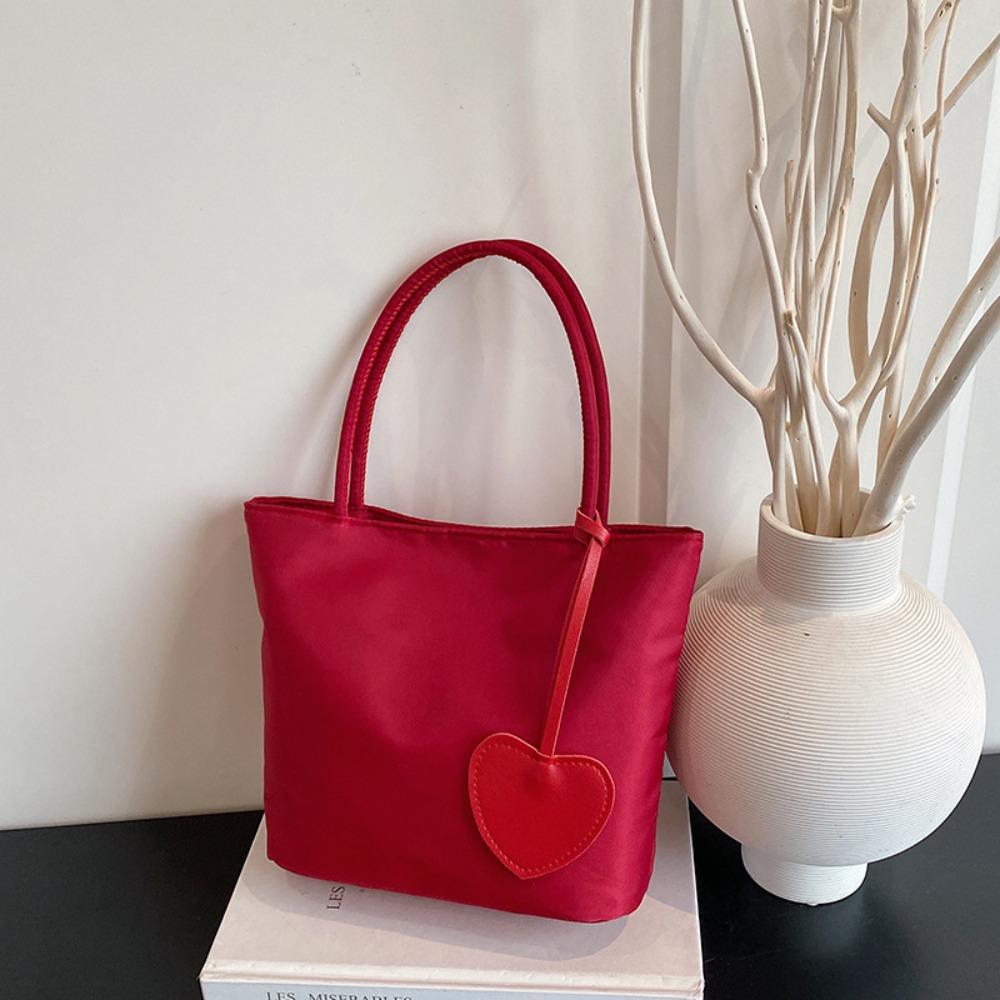 New Macaron Color Mini Tote Bag Mini All-match Design Nylon Handbag Lightweight Women's Handbag Casual