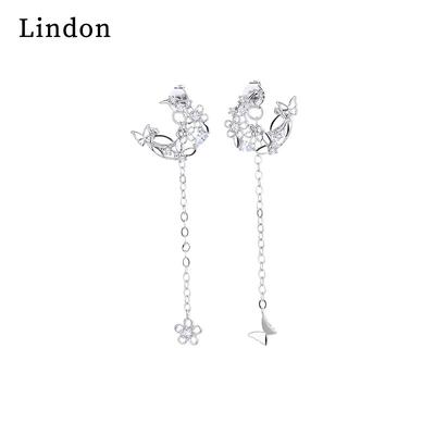 Lindon Kupferlegierung Zirkon Ohrringe Tropfen Ohrringe für Frauen Hochzeit Party Geschenke