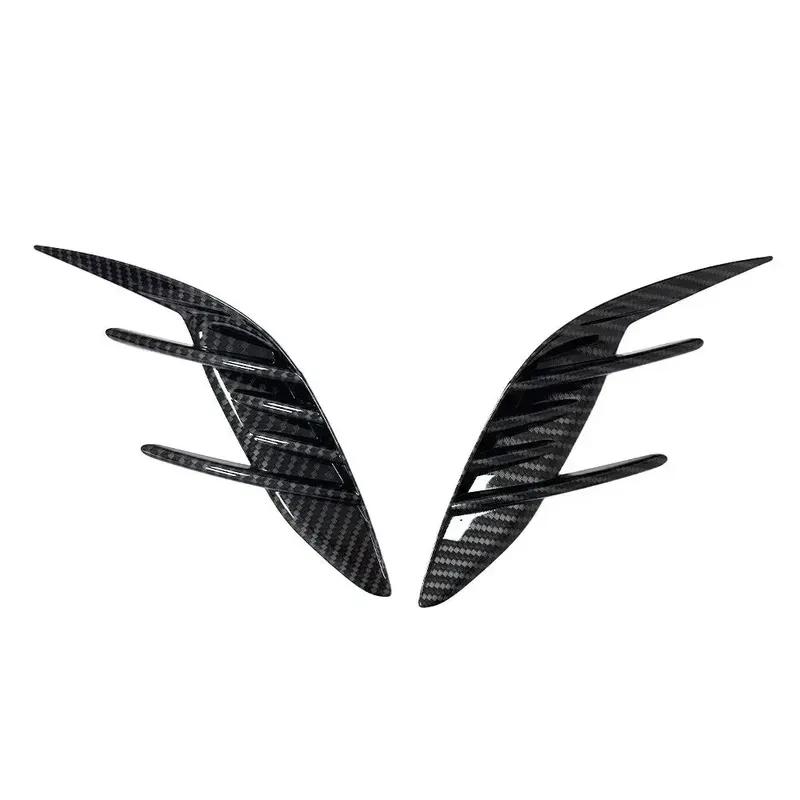 For KIA Stinger 2018      Car Rear Bumper Spoiler Fender Side Vent Cover Canard Splitter Trim Accessories