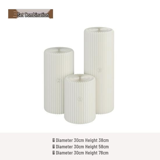 Creative Foldable Cylindrical Display Rack and Wedding Ornament Stand