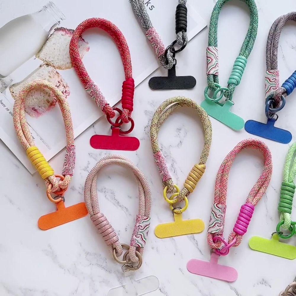 Handwoven Mobile Phone Lanyard Braided Phone Wrist Straps Universal Anti-lost Rope