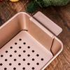 Non Stick Baking Pan Meat Pie Meatloaf Metal Toast Pan with Drainage Tray Household Bread Rectangular Mold Home Kitchen Tools