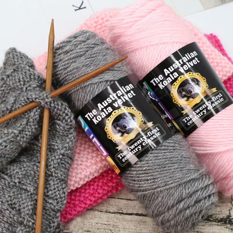 100G Wool Blended Koala Fleece Hand-knitted Medium Thick Yarn Rod Needle Thread Jacket Scarf DIY Knitting&Crocheting