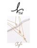 Korean Trendy Multi-layer Pendant Necklace with Letter, Cross, Lock, and Key Charms