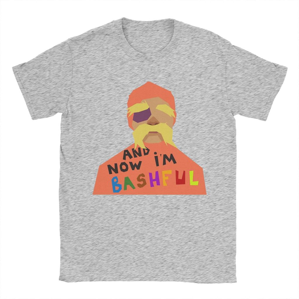 Humor Lorax und Jetzt bin ich schüchtern Ashby T-Shirts Herren Rundhals Baumwoll-T-Shirt Kurzarm-Tees Geschenkidee Tops