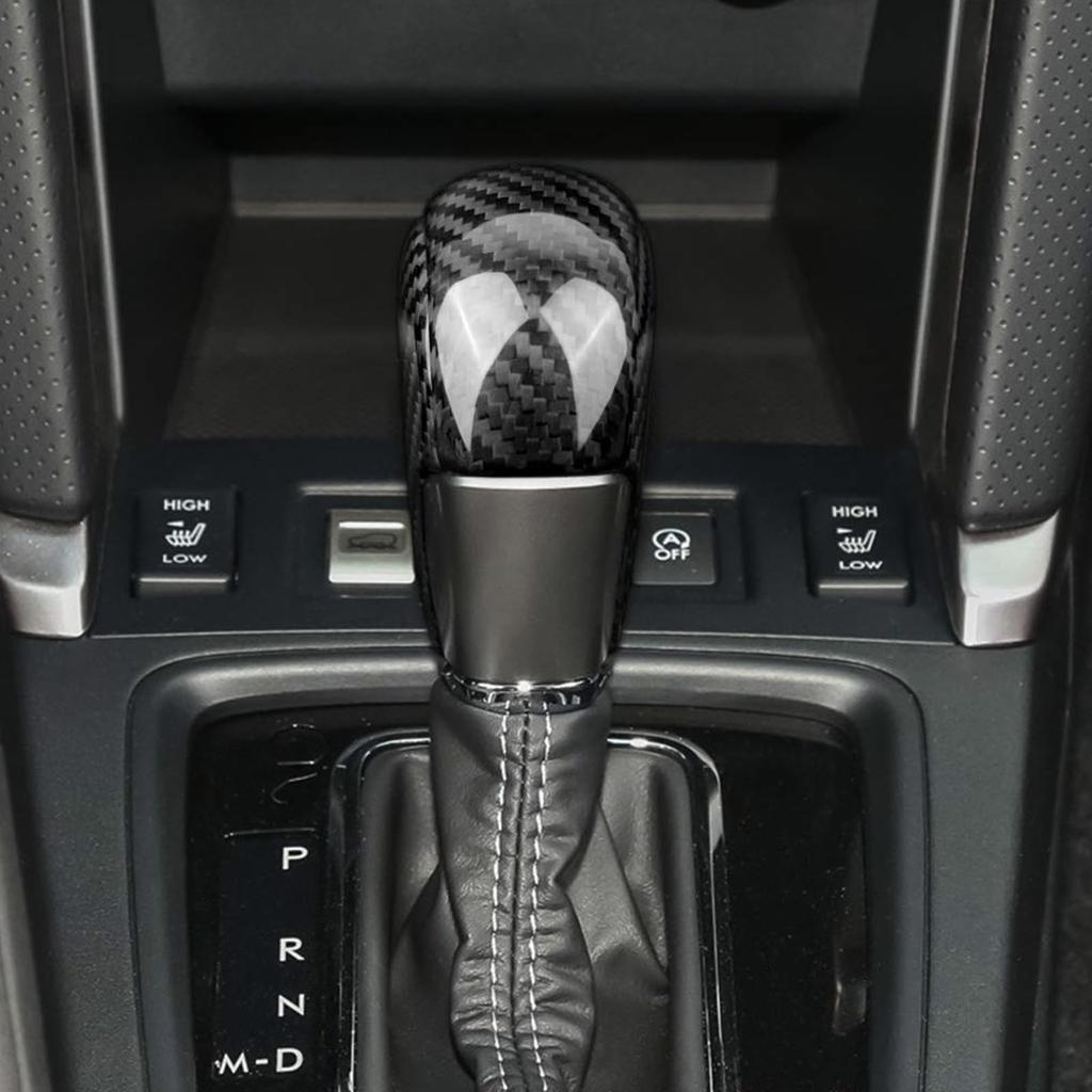 AIRSPEED Carbon Fiber Interior Gear Shift Knob Head Cover for Subaru Forester Generation SJ Customizable Garnish and Interior Panel Dress Up Your