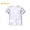 Balabala Girls' Striped Ruffle-Trim T-Shirt