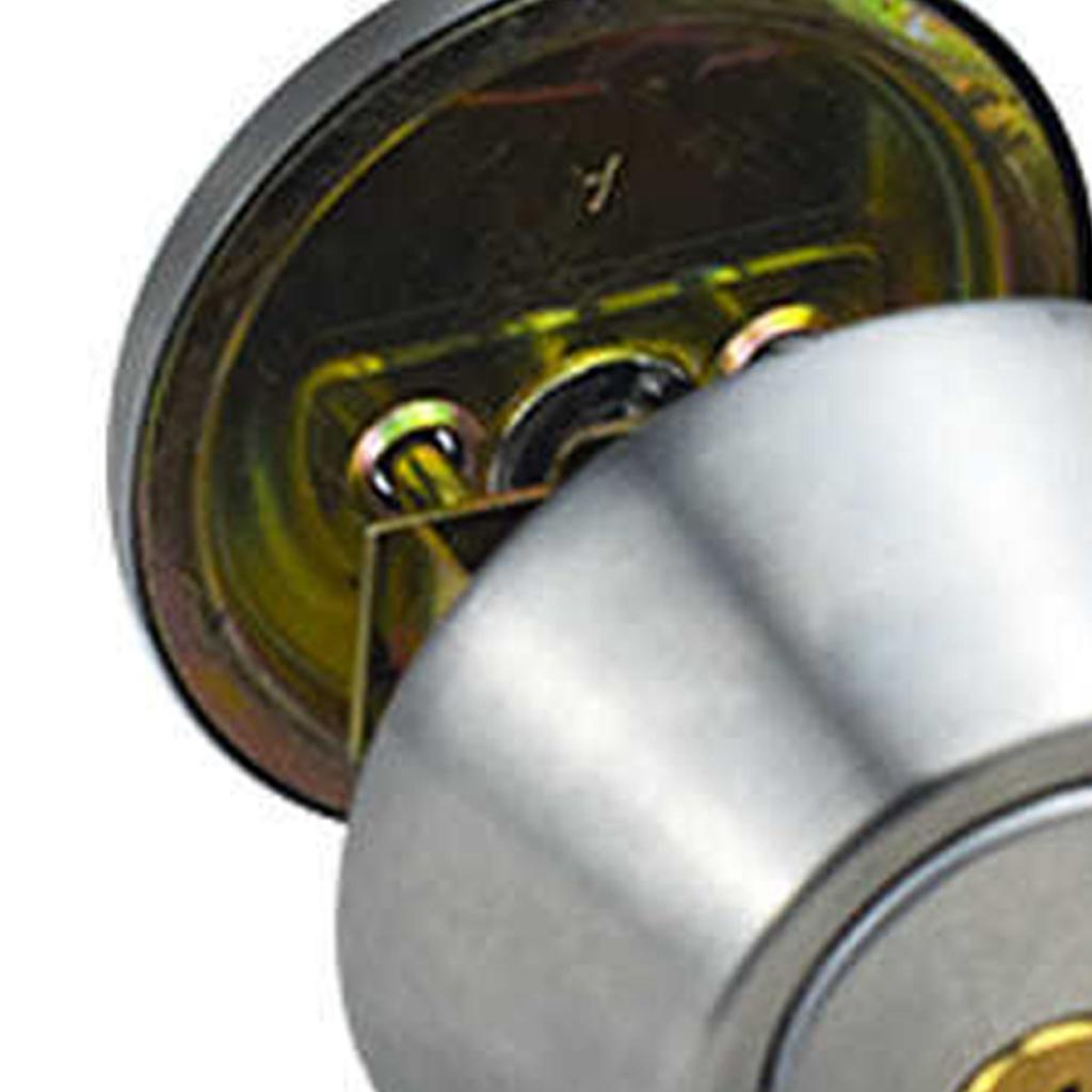 Kugel Türknauf Universalschutz Klassischer Eingang Schlüsselfertiger Innentürknauf für Heimgebrauch Silber