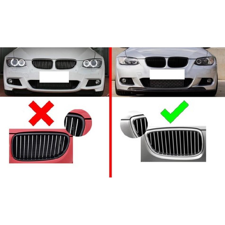 ///M-Color Grille ert Trims For 07-10 BMW E92/E93 3 Series Coupe w/ 14-Beams