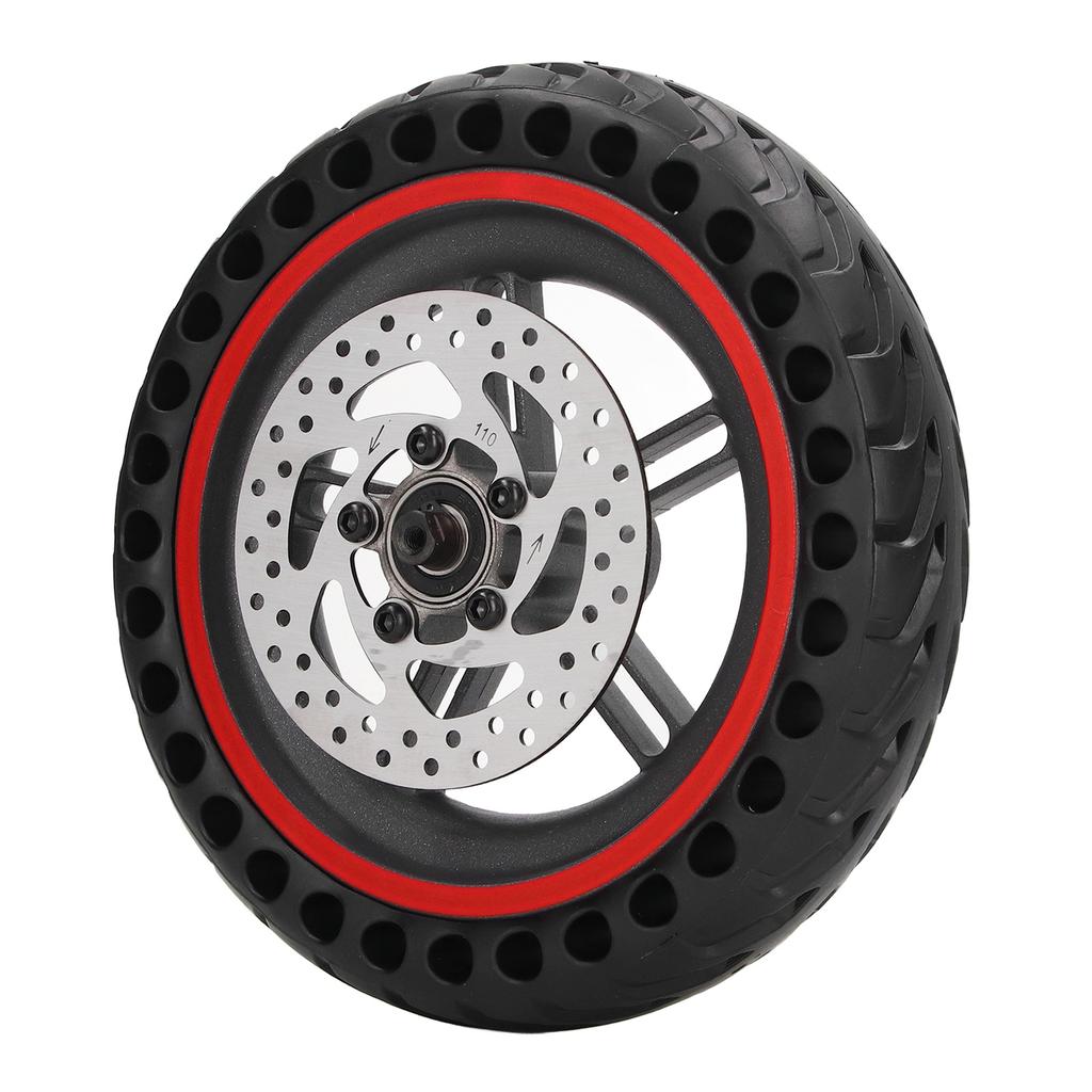 Elektrisk scooter bakdekk honeycomb aluminiumslegering og gummi med 110 mm skivebrems bakhjul for