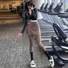 Leggings con Falda para Yoga y Pilates para Mujer Petite con Diseño de Dos Piezas Falsas