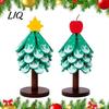 Heat Resistant Pine Wood Mat for Kitchen Tree-Shaped Wooden Trivets with Storage Stand, Collapsible Rustic Style Accessory Daily Use Pot Holders, Anti