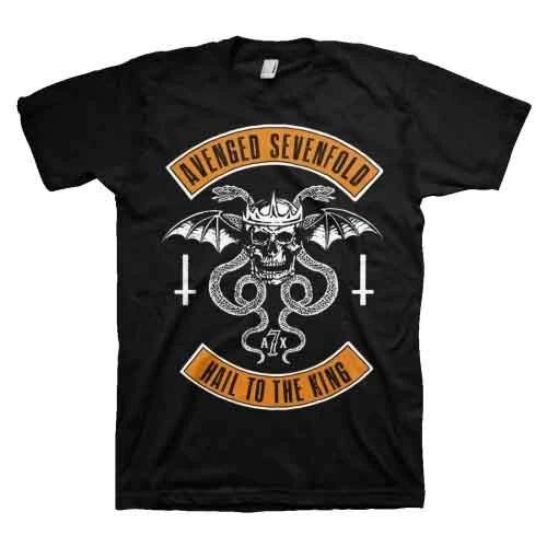Avenged Sevenfold Hail to the King T-Shirt Black New L
