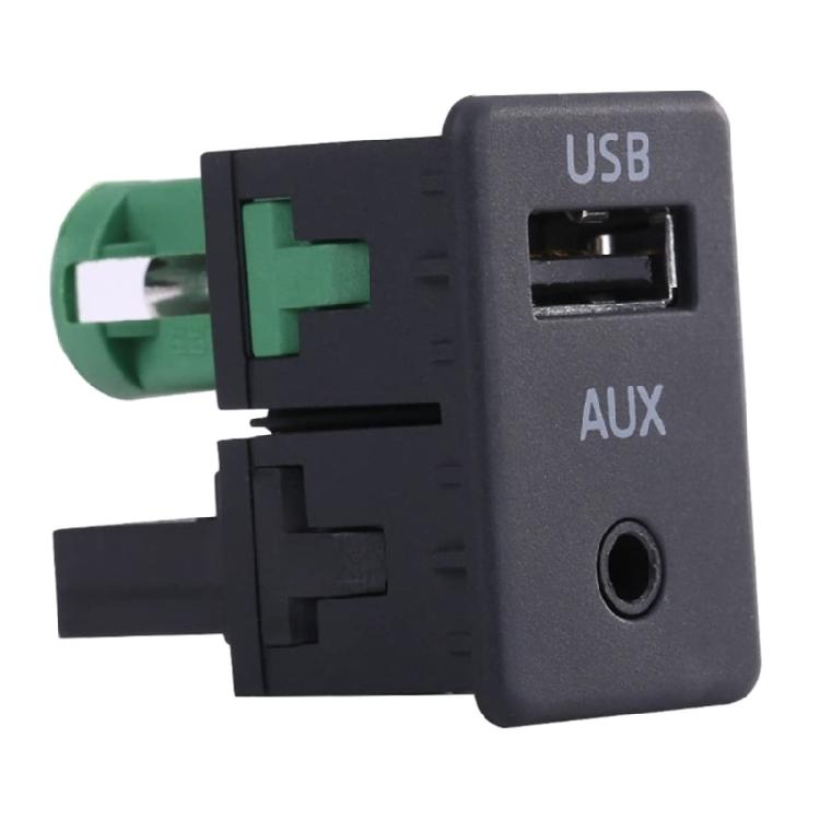 Easy Installation USB AUX Switches Plug with Cable Replacement AUX USB Switches Port Socket & Cable for B6 B7 RCD510