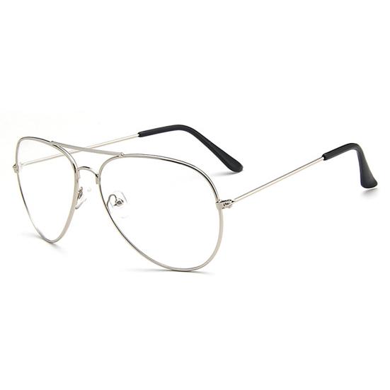 Unisex Retro Big Round Metal Frame Clear Lens Glasses Eyeglasses Spectacles