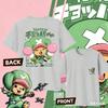 Anime One Piece Tony Tony Chopper Cotton Tshirt 2026 Summer KidsUnisexsWomens Fashion Casual Short Sleeved Tshirt Streetwear
