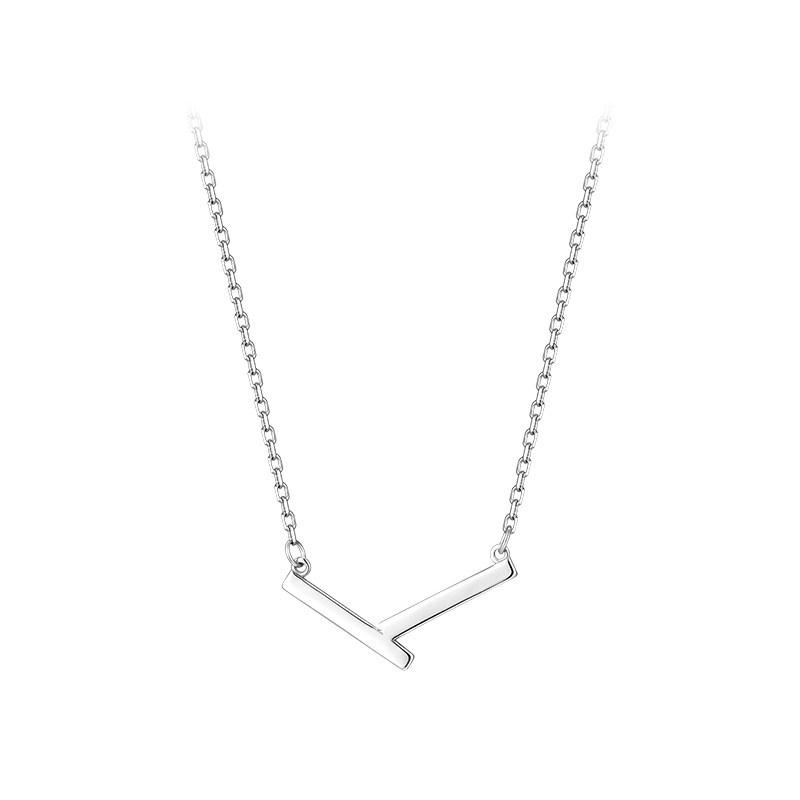 Geometric Irregular V-Shaped Necklace Women's Light Luxury Fashion Minimalist Trendy Versatile Collarbone Chain