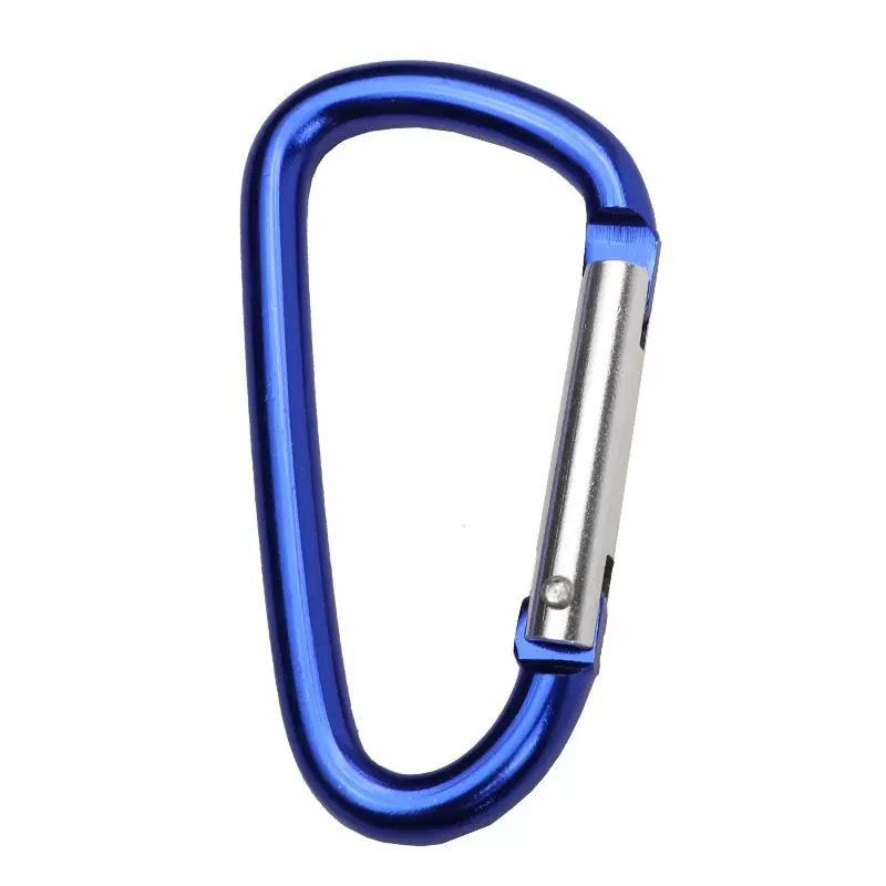 No. 5 D-shaped Aluminum Quick-Release Carabiner Hook for Outdoor Gear and Travel