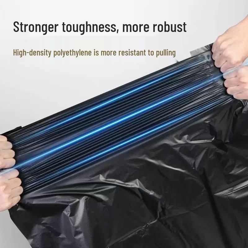 Extra Large Thickened Black Garbage Bags for Outdoor, Catering, and Sanitation Use