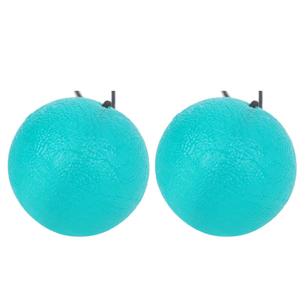 2PCS Silicone Hand Grip Balls for Reduce Pressure Wrist Exercise Massage Recovery ToolsGreen 35 Degrees