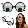 Halloween Costume Accessories Funny Googly Eye Glasses, Oversized Simulated Eyeballs Design, Lightweight Prank Props for Parties Plastic Novelty
