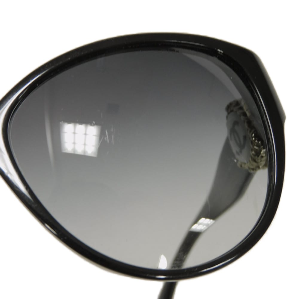 Used 10097 COCO Mark Butterfly Shape Eyewear 5192A c.622/3C 7968 Logo CC Mark Acetate Black Women's from Japan AUTHENTIC