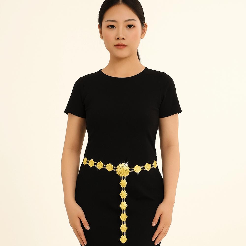 Jewelry Thai Belly Waist Chains Bell Dance Dress Belt Chains  The Songkran Festival