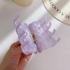 Charming Pink And Purple Acetate Hair Claw Clips For Women Trendy Sweet Design