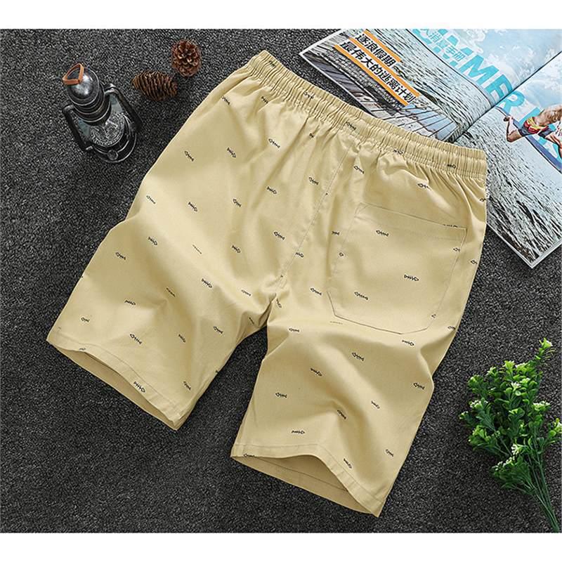 

Мужские повседневные летние хлопковые шорты - Свободный крой, Пятиточечные, Большого размера, Пляжная одежда XXL