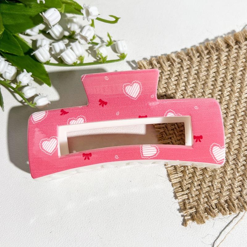 Uv-printed Square Gripper Sweet Fruit Print UpdoShark ClipHair Clip Hair Accessory